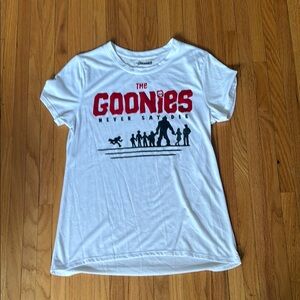White and Red Goonies Short Sleeve Tee